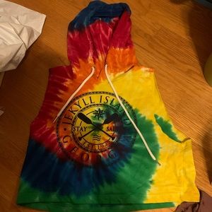 Jekyll Island cropped hoodie